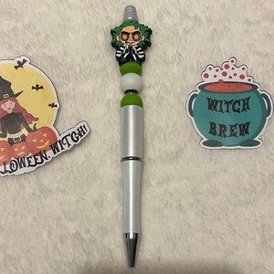 Beetlejuice Beaded Pen